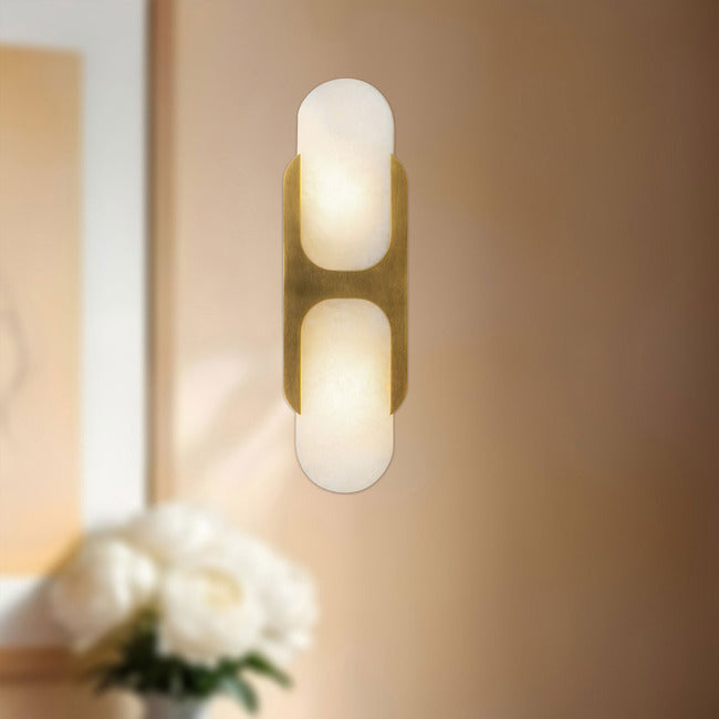 Pillar Alabaster Vanity Light