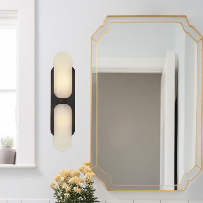 Pillar Alabaster Vanity Light