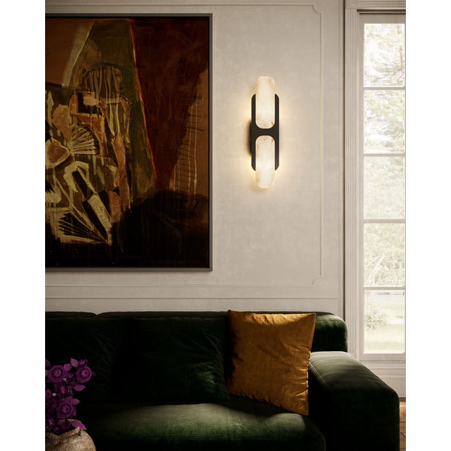 Pillar Alabaster Vanity Light