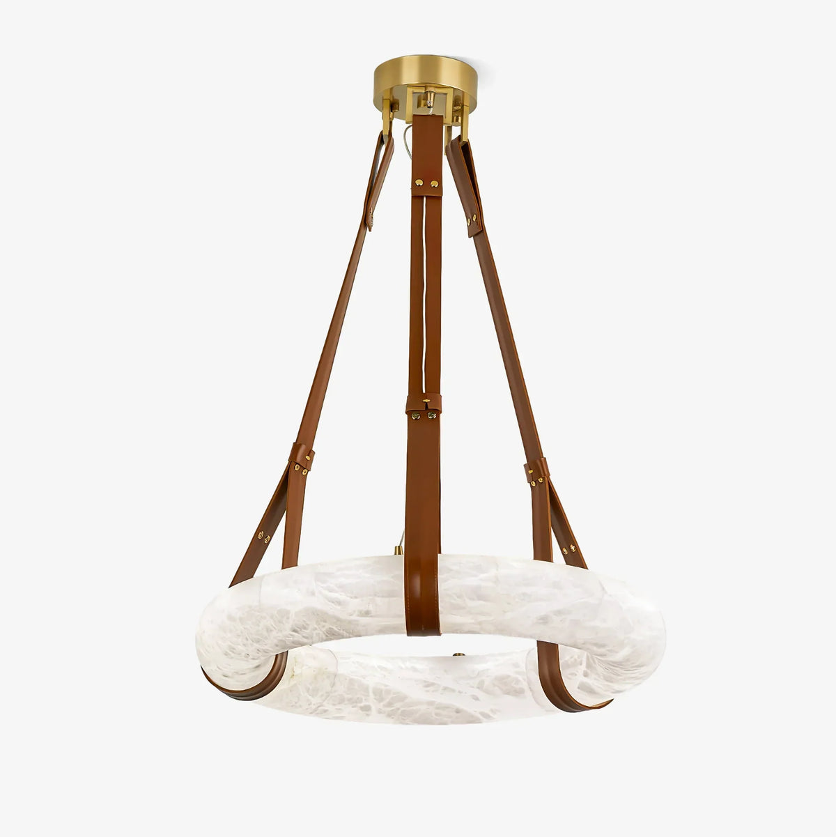 Modern Round Alabaster Chandelier for Living Room / bedroom
