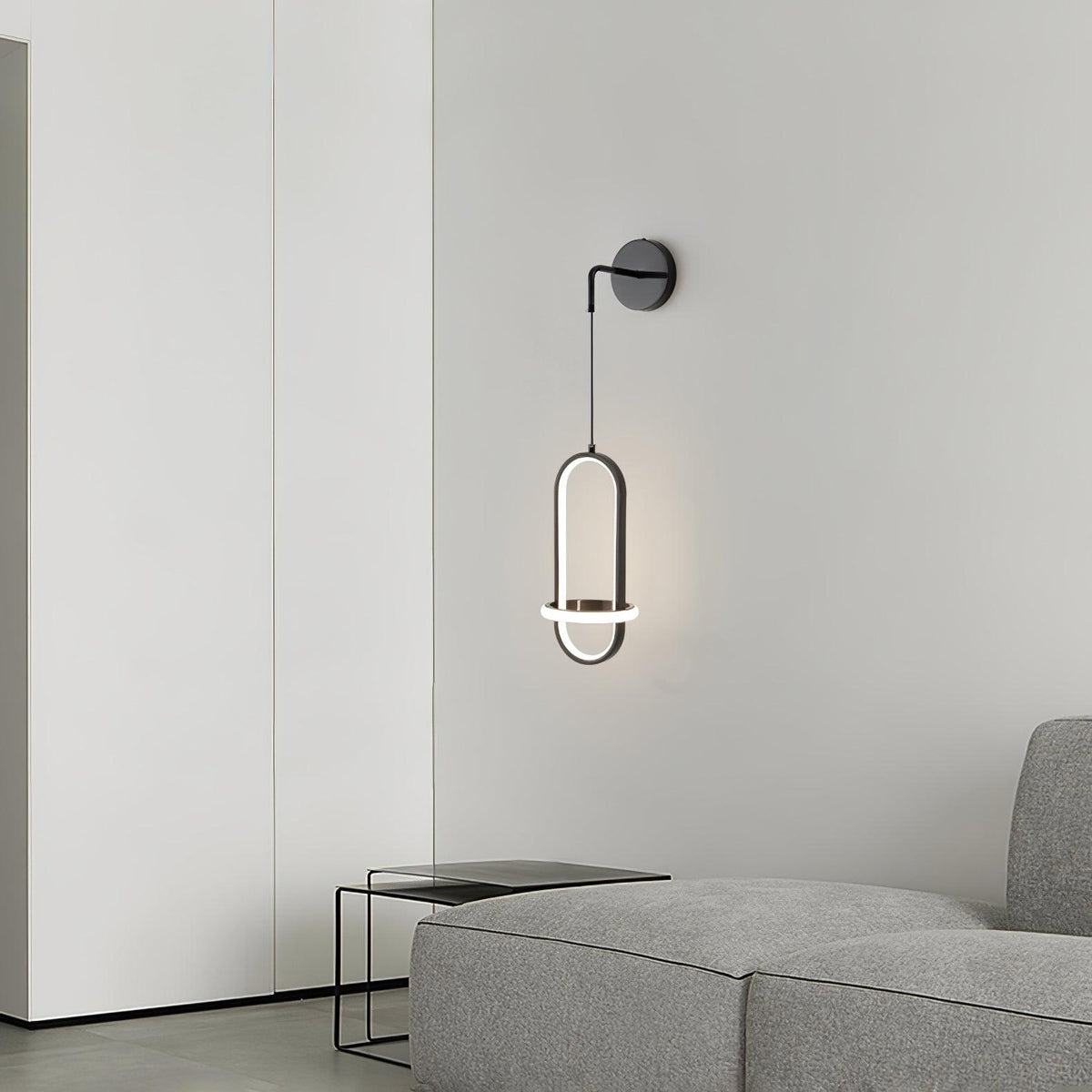 Oval Brass Wall Light