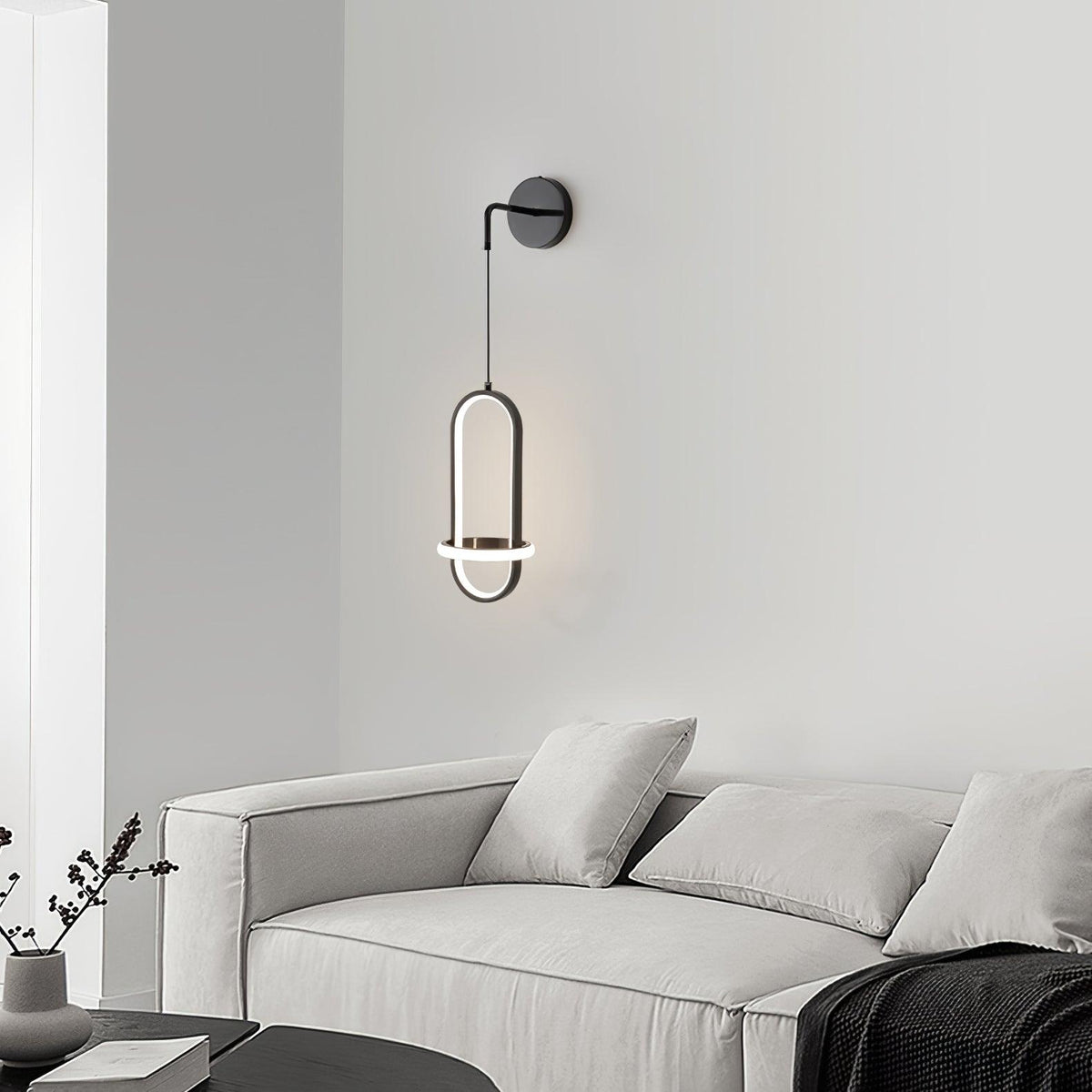 Oval Brass Wall Light