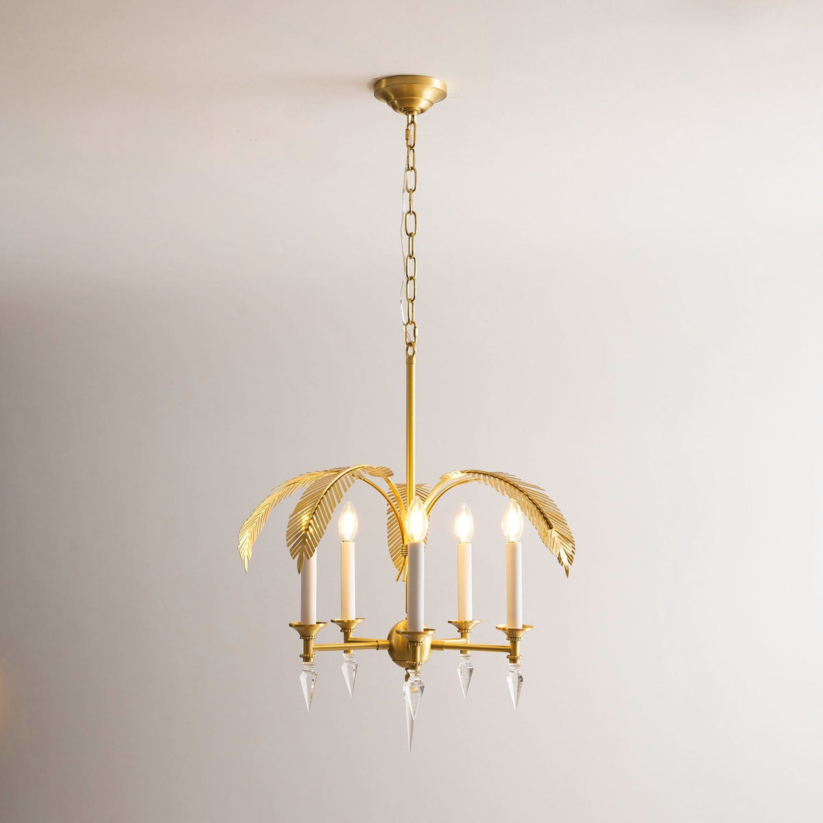 Palm Frond Chandelier