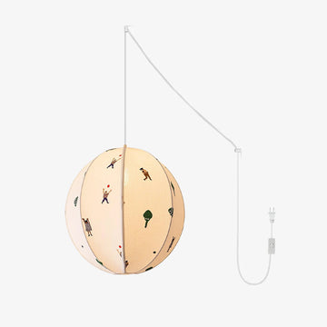 Park Embroidered Textile Swag Lamp