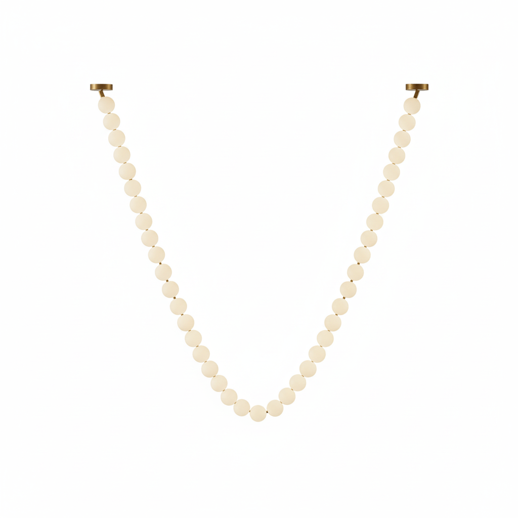 Pearl Glass Necklace Balls Chandelier