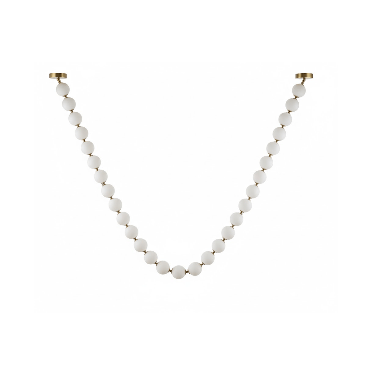 Pearl Glass Necklace Balls Chandelier