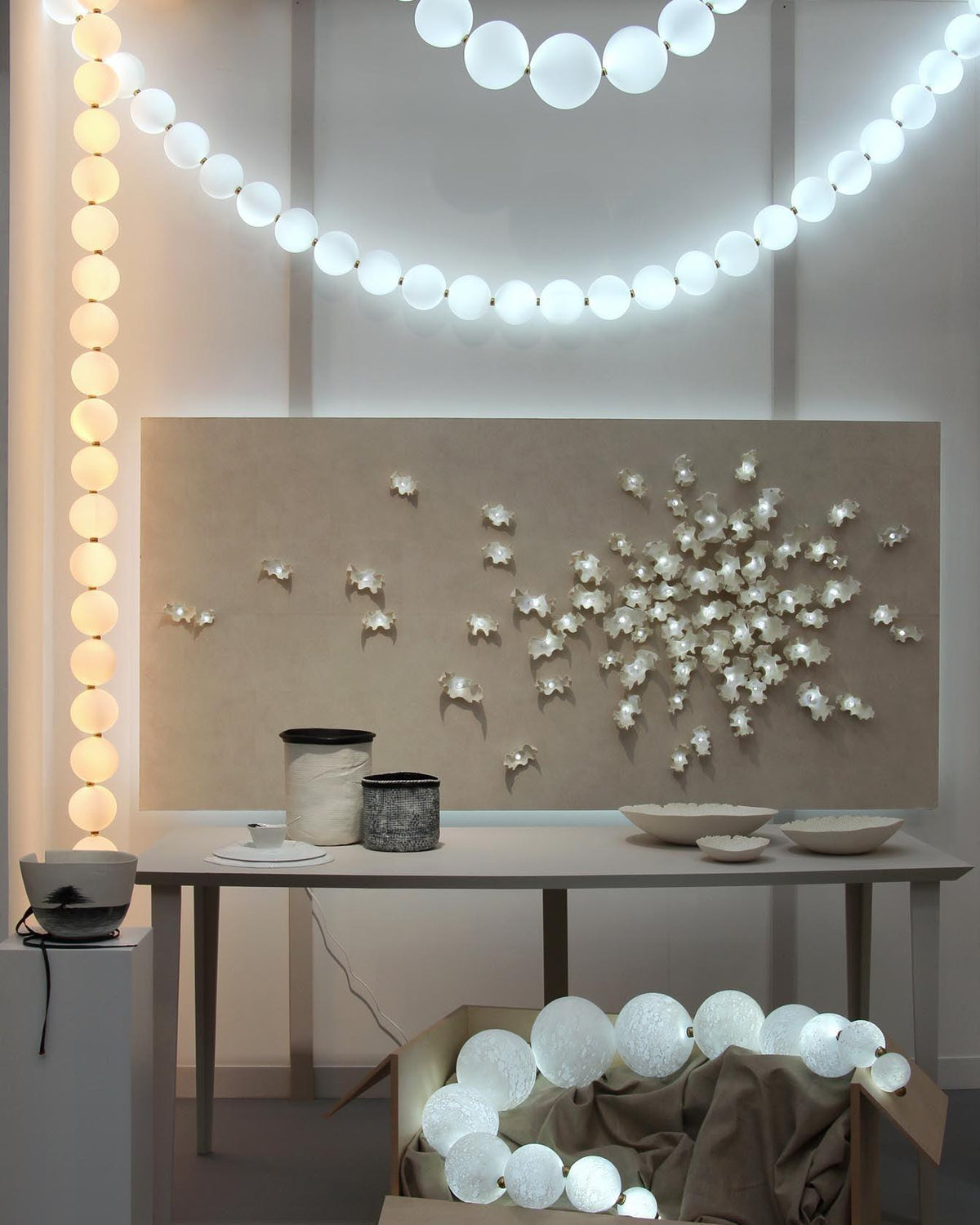 Pearl Necklace Balls Chandelier