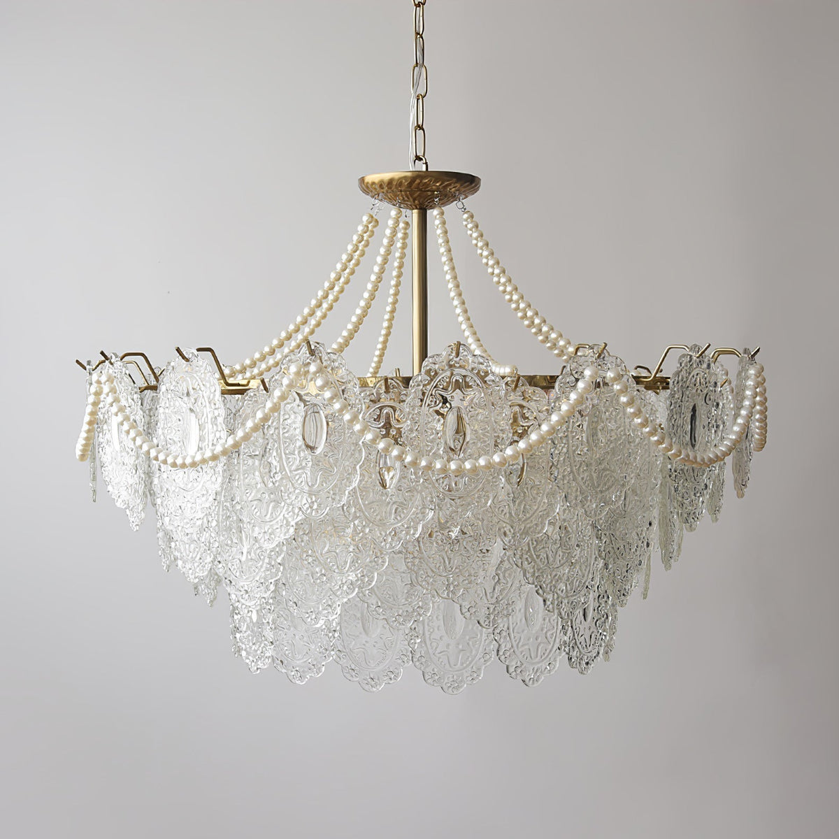 Pearls Glass Chandelier