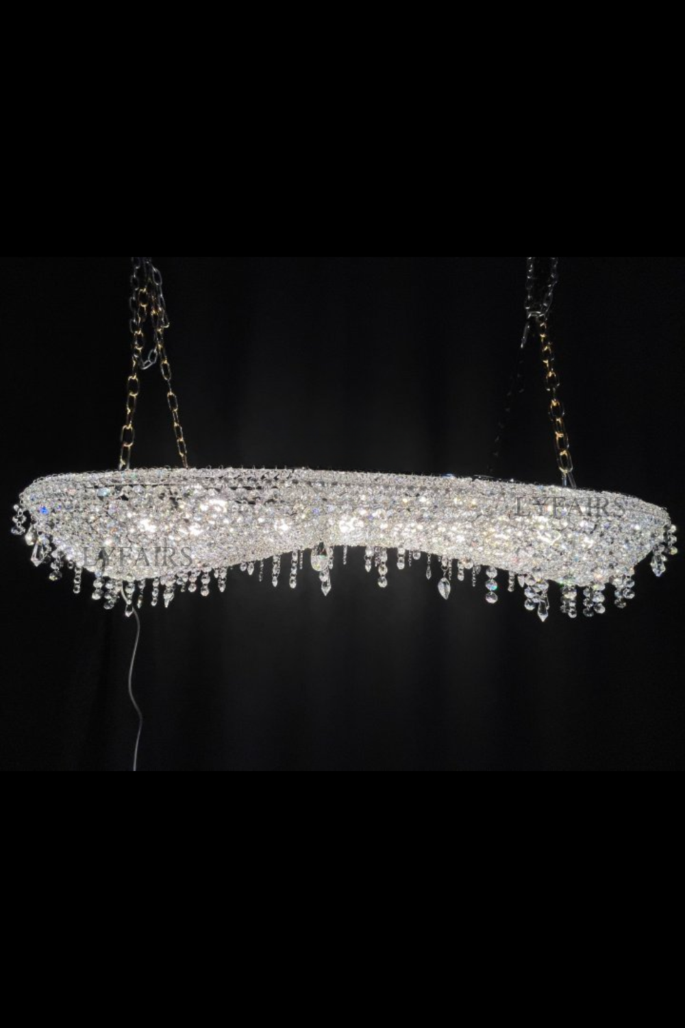 Unique Foyer Crystal Chandelier Luxury Hallway Ceiling Lamp Living Room Hanging Light Decor for Entryway