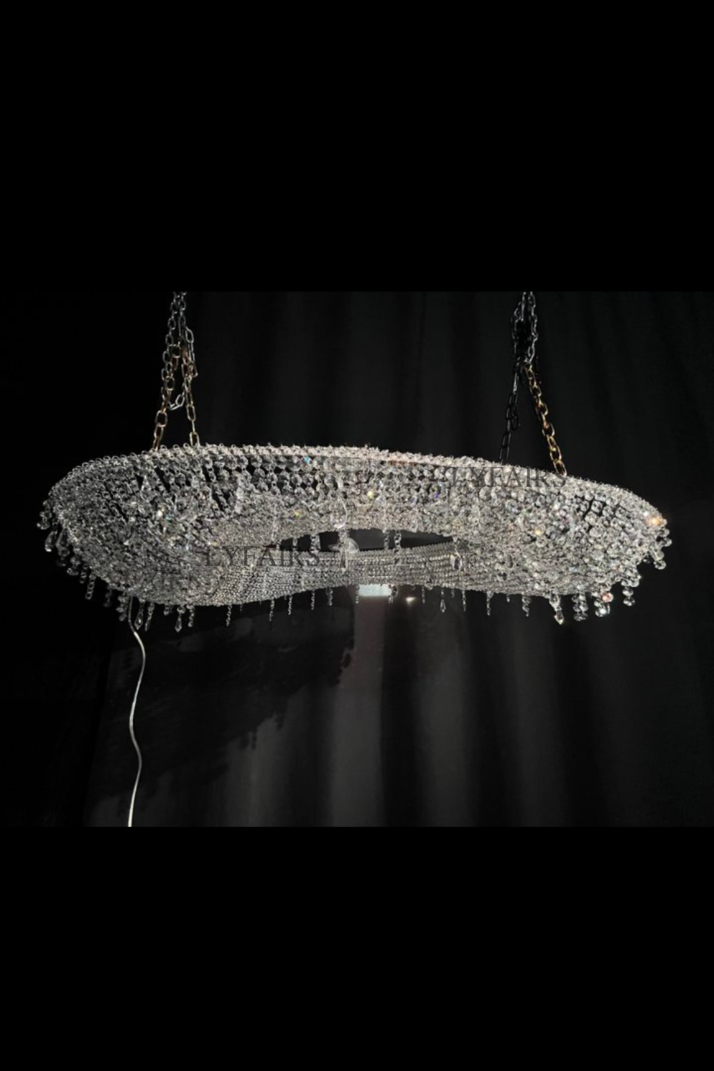 Unique Foyer Crystal Chandelier Luxury Hallway Ceiling Lamp Living Room Hanging Light Decor for Entryway