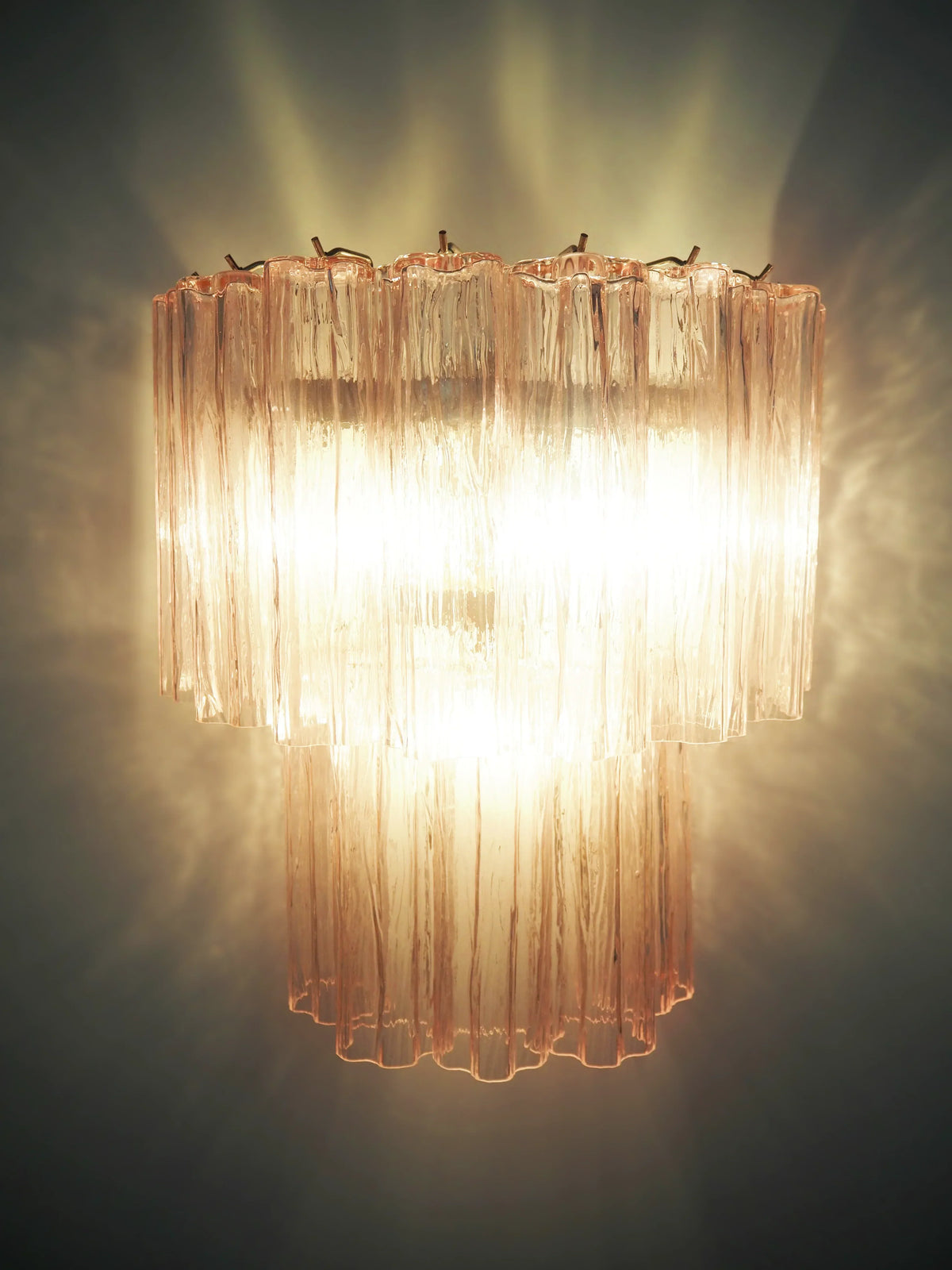 Pink Murano Glass Wall Sconces