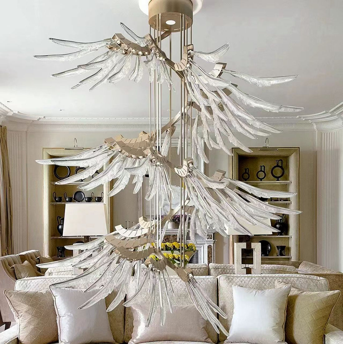 Galaxy Plumage Ascent Crystal Chandelier