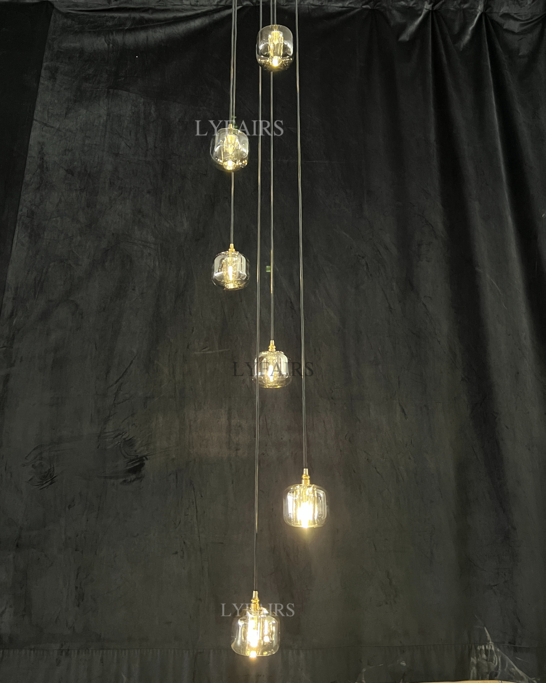 Post-Modern Extra-Long Pendant Light Fixtures for Staircase / high-Ceiling Space / foyer