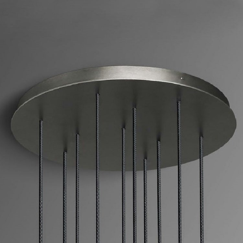 Kacey Postmodern Round Glass Chandelier for Staircase