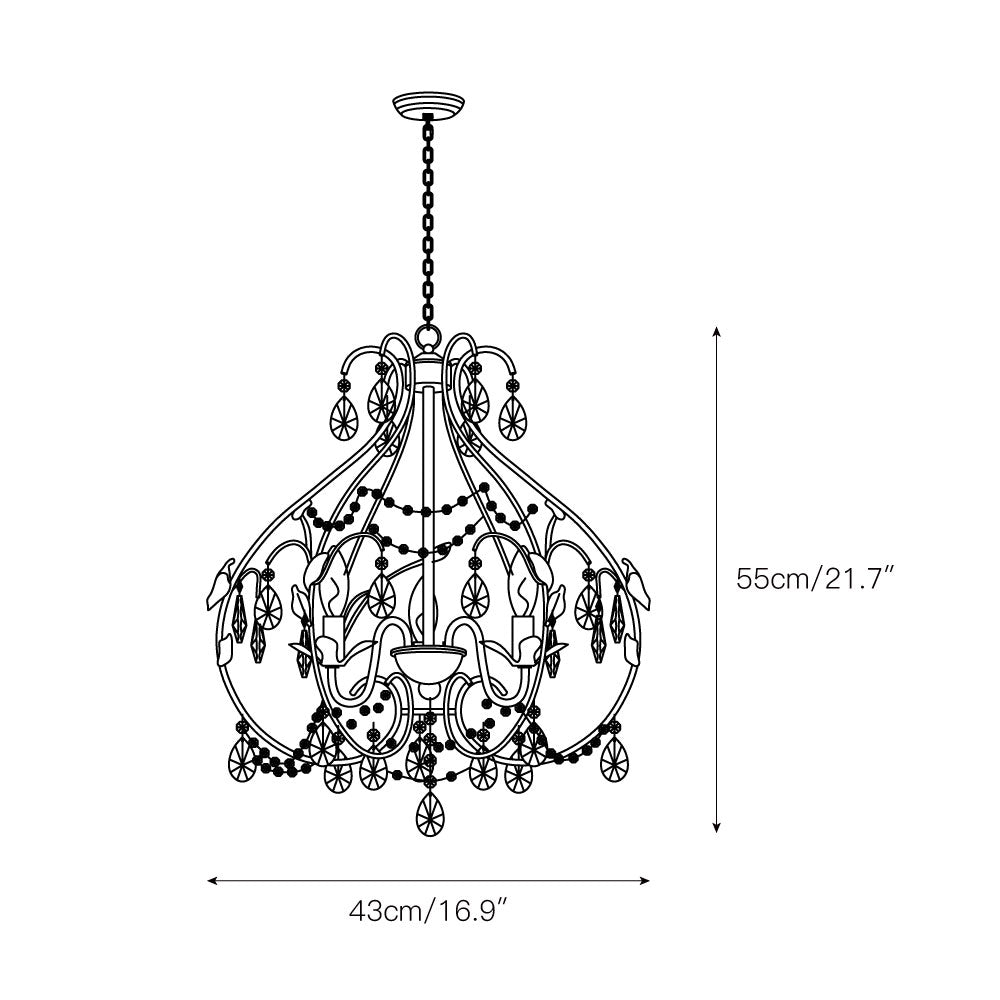 Provencal Blanc Chandelier