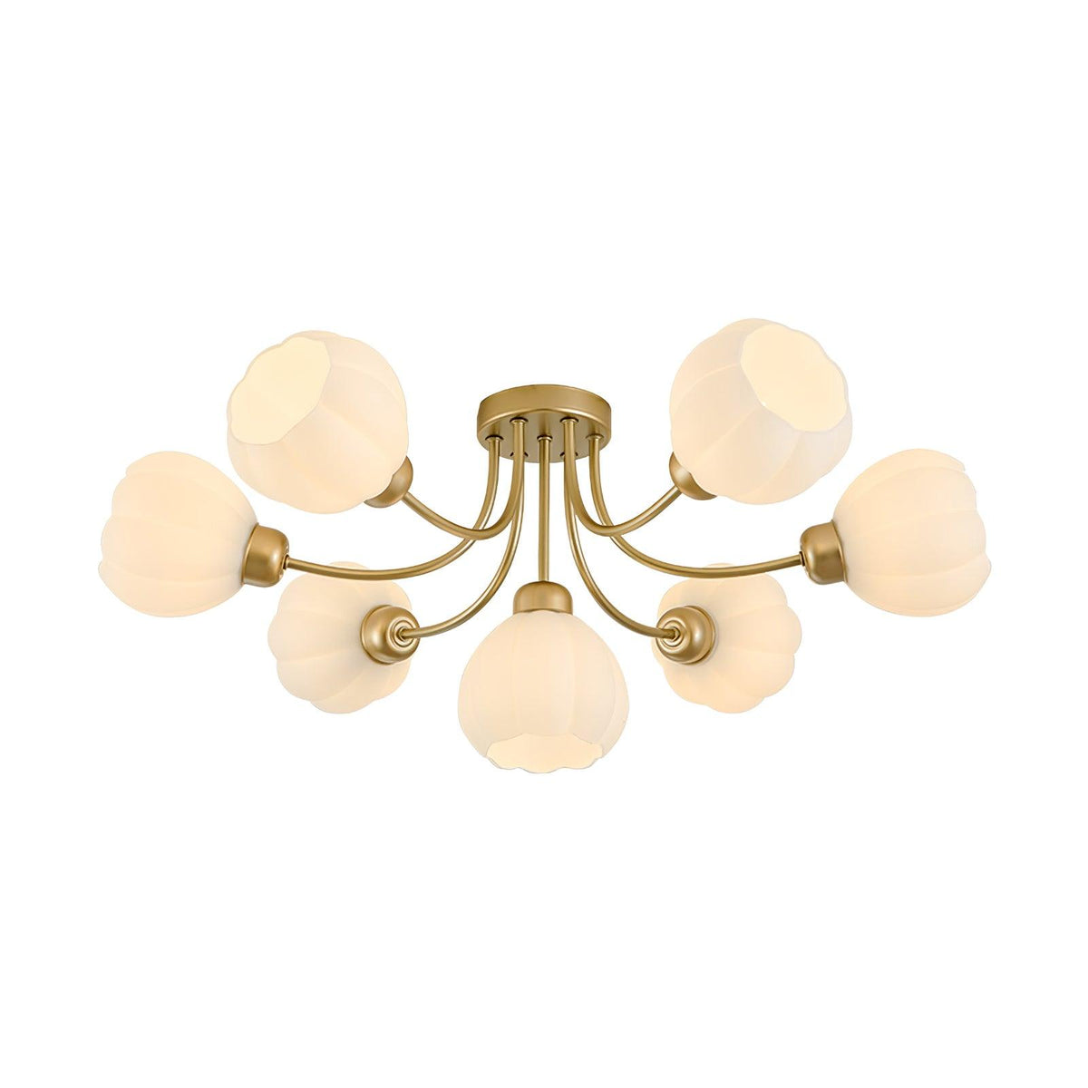Pumpkin Brass Ceiling Lamp
