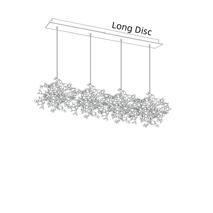 Nordic Modern Stainless Steel Round Decorative Chandelier for Dining Living Room Bar Cafe