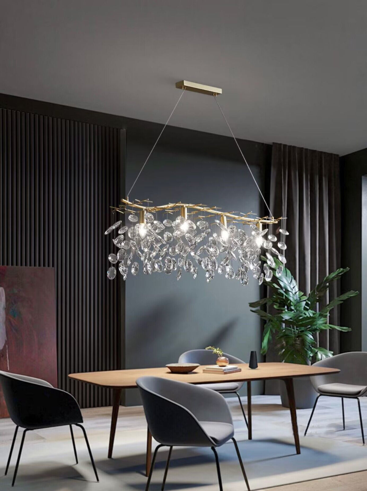 New Flower Romantic Light Luxury Crystal Chandelier for Bedroom / Living / Dining Room