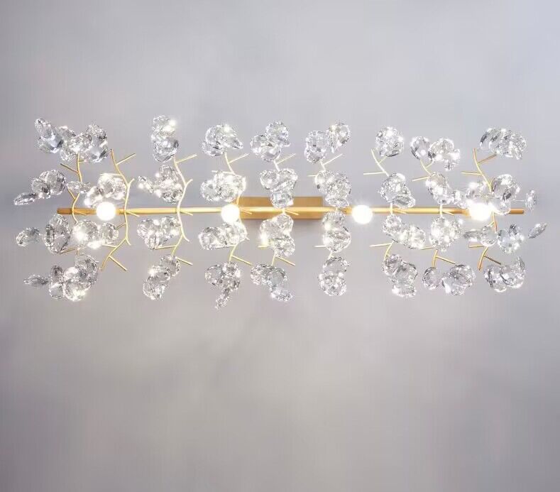 New Flower Romantic Light Luxury Crystal Chandelier for Bedroom / Living / Dining Room