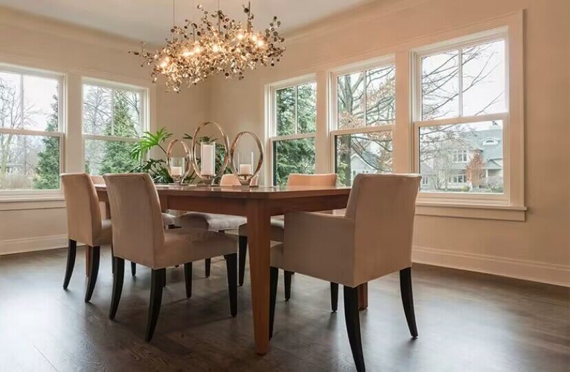 Nordic Modern Stainless Steel Round Decorative Chandelier for Dining Living Room Bar Cafe