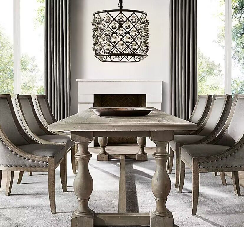 Post-Modern Raindrop Crystal Chandelier Rectangle / round Light for Living Room / dining Table