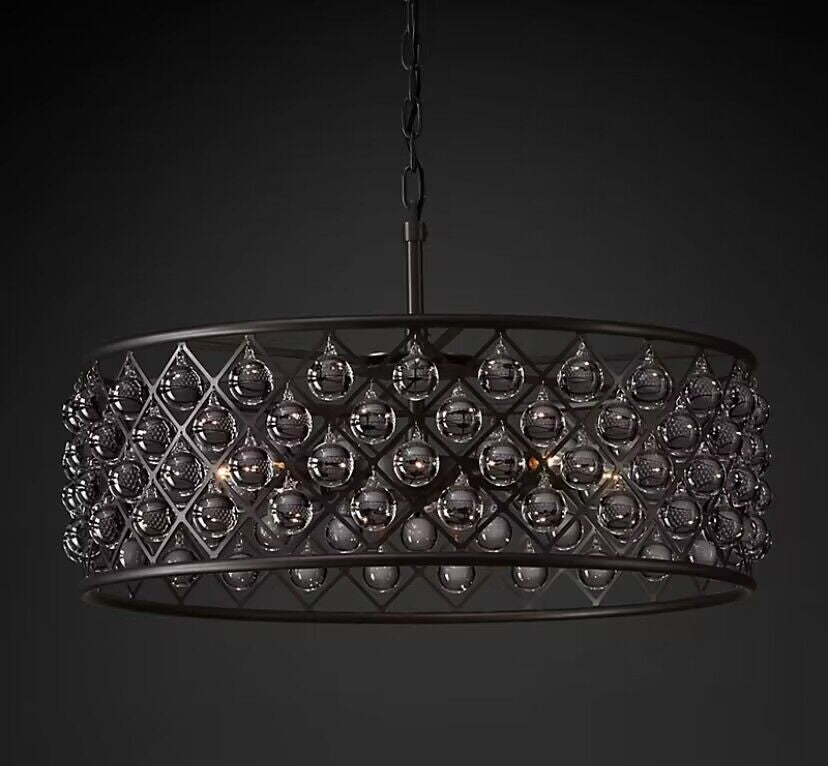 Post-Modern Raindrop Crystal Chandelier Rectangle / round Light for Living Room / dining Table