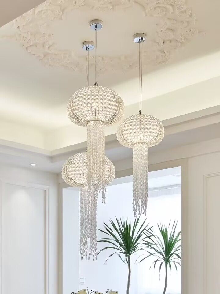 New Designer Model Jellyfish Crystal Pendant Chandelier for Dining Room / entrway / bedroom