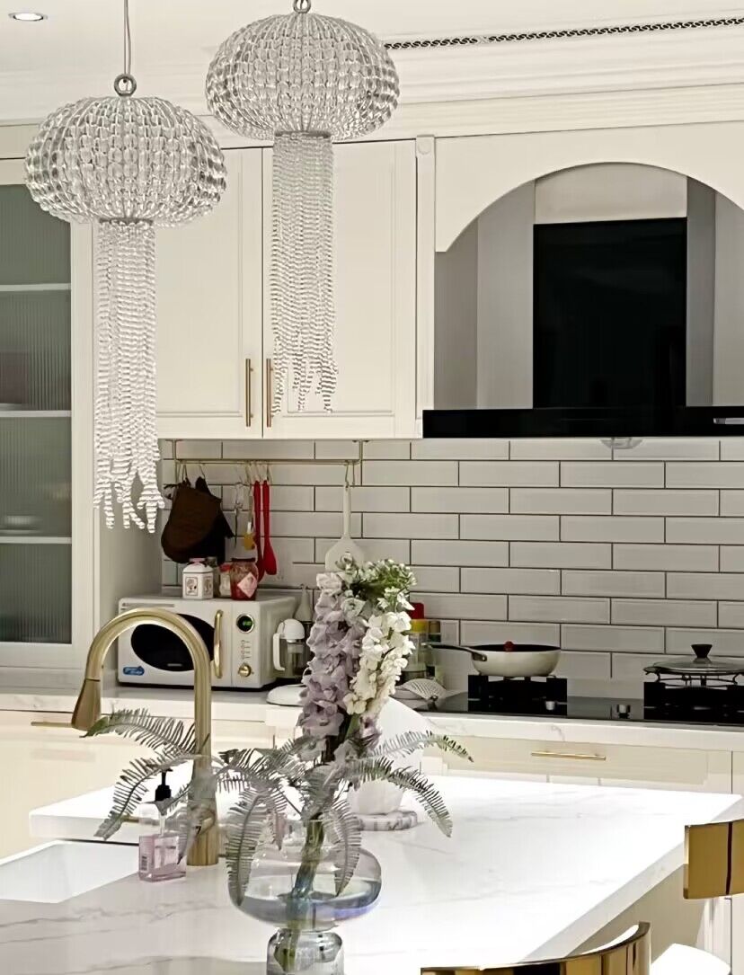 New Designer Model Jellyfish Crystal Pendant Chandelier for Dining Room / entrway / bedroom
