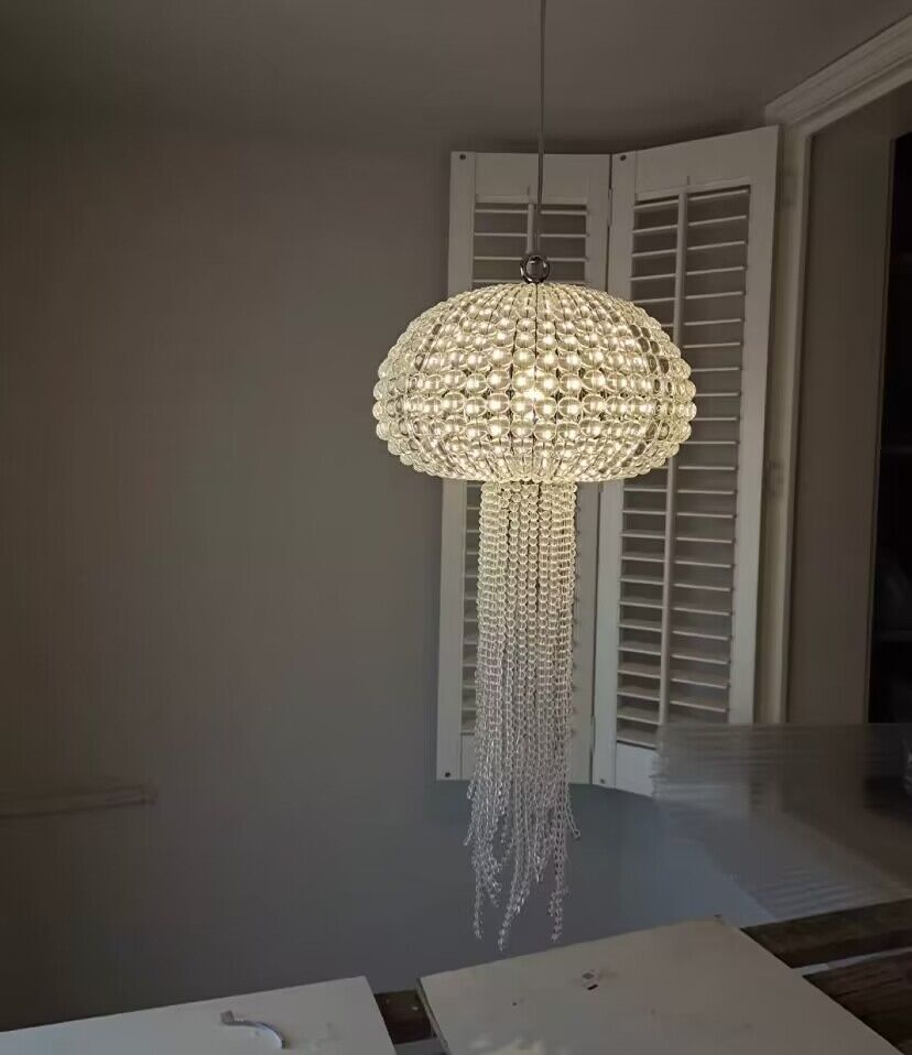 New Designer Model Jellyfish Crystal Pendant Chandelier for Dining Room / entrway / bedroom