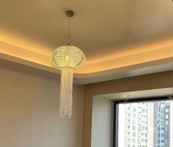 New Designer Model Jellyfish Crystal Pendant Chandelier for Dining Room / entrway / bedroom