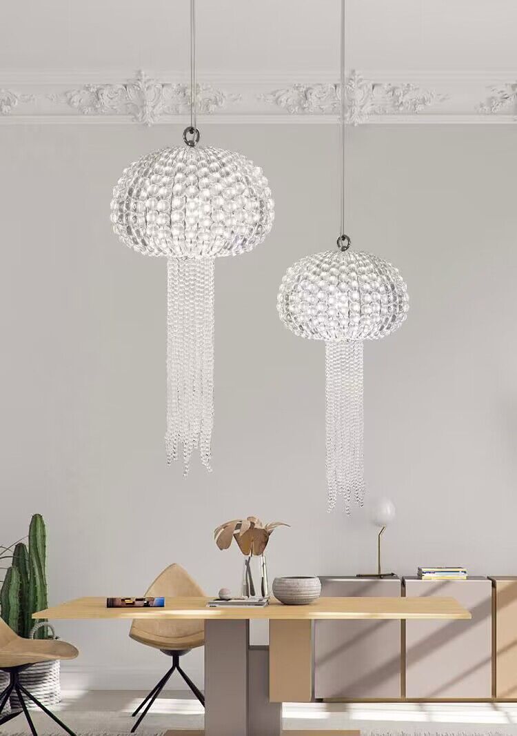 New Designer Model Jellyfish Crystal Pendant Chandelier for Dining Room / entrway / bedroom
