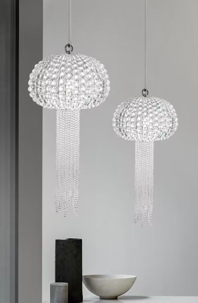 New Designer Model Jellyfish Crystal Pendant Chandelier for Dining Room / entrway / bedroom