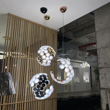 Designer Model Minimalist Irregular Sphere Art Pendant Chandelier for Living Room / home Office