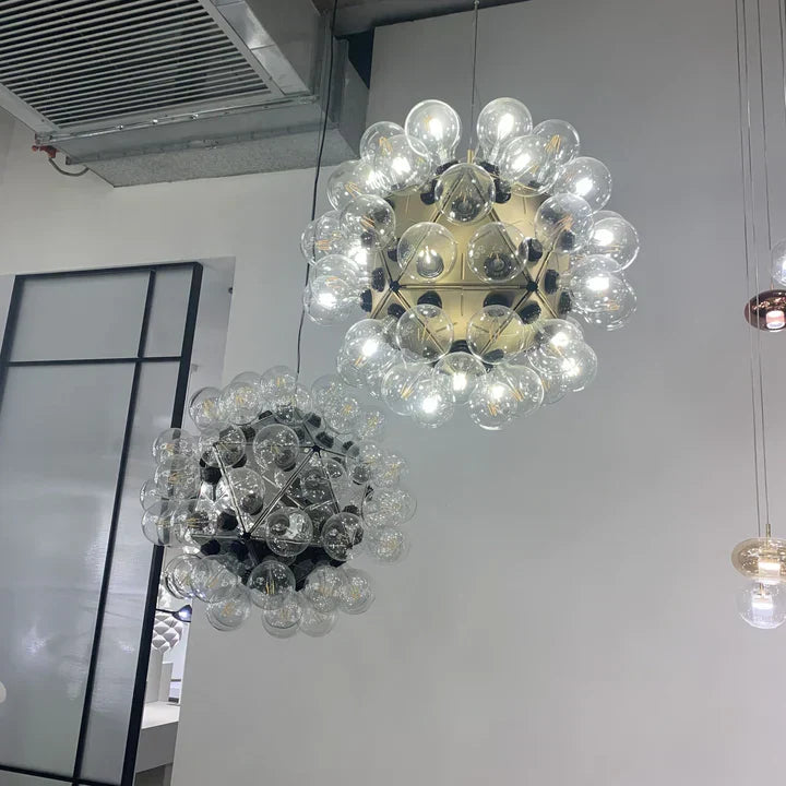 Italian Designer Creative Glass Ball Chandelier Scandinavian Dandelion Hallway / entryway / staircase Light