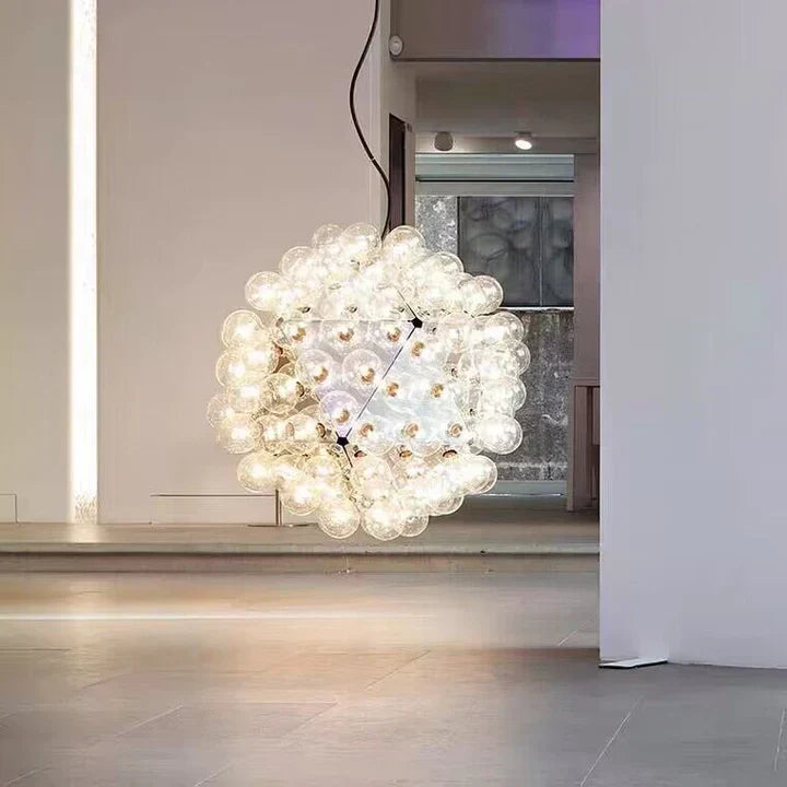 Italian Designer Creative Glass Ball Chandelier Scandinavian Dandelion Hallway / entryway / staircase Light