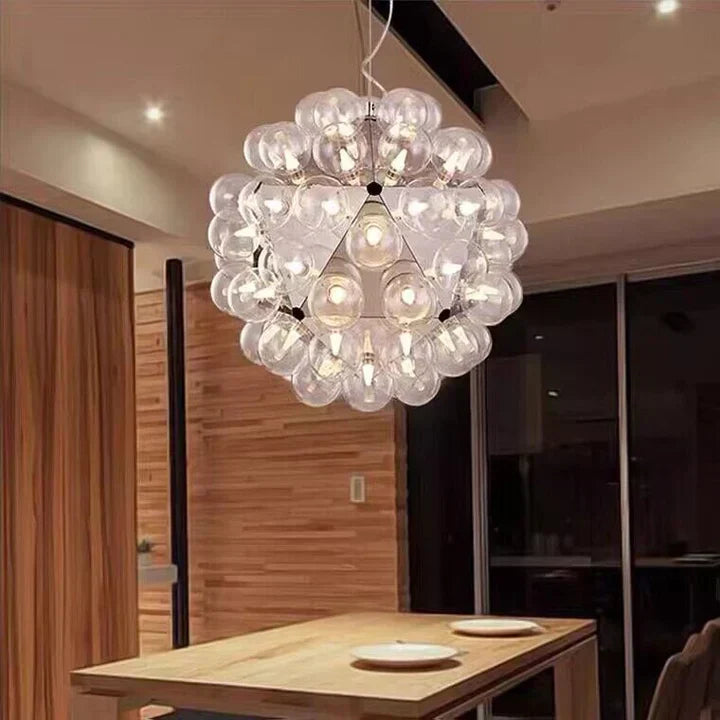 Italian Designer Creative Glass Ball Chandelier Scandinavian Dandelion Hallway / entryway / staircase Light