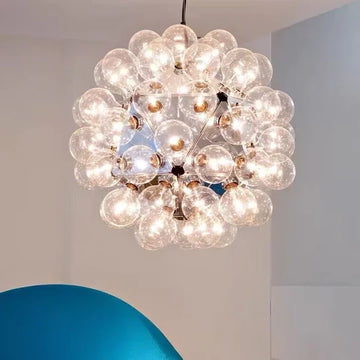 Italian Designer Creative Glass Ball Chandelier Scandinavian Dandelion Hallway / entryway / staircase Light