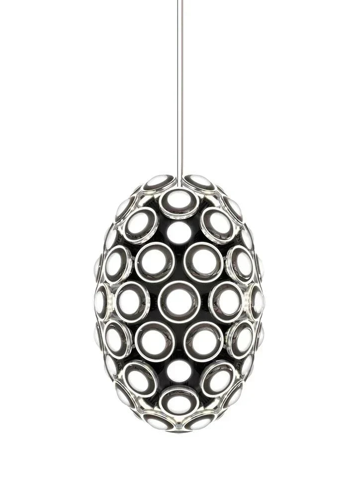 Modern Art Egg-Shaped Chandelier Iconic Eyes LED Pendant Light for Dining Room / living Room