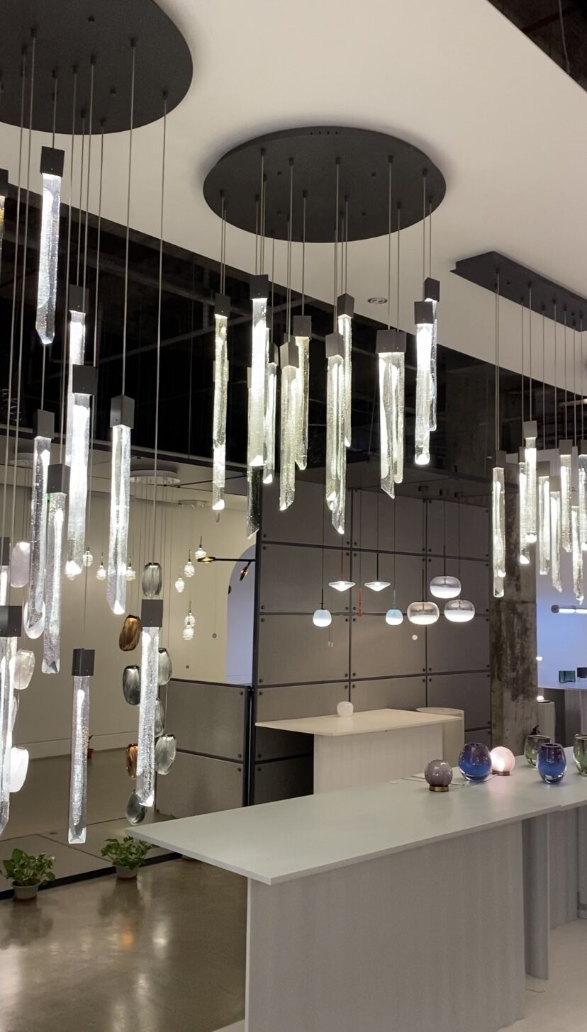 Modern Ash Black Round / rectangle Crystal Sticks Chandelier for Dining Room / living Room / staircase