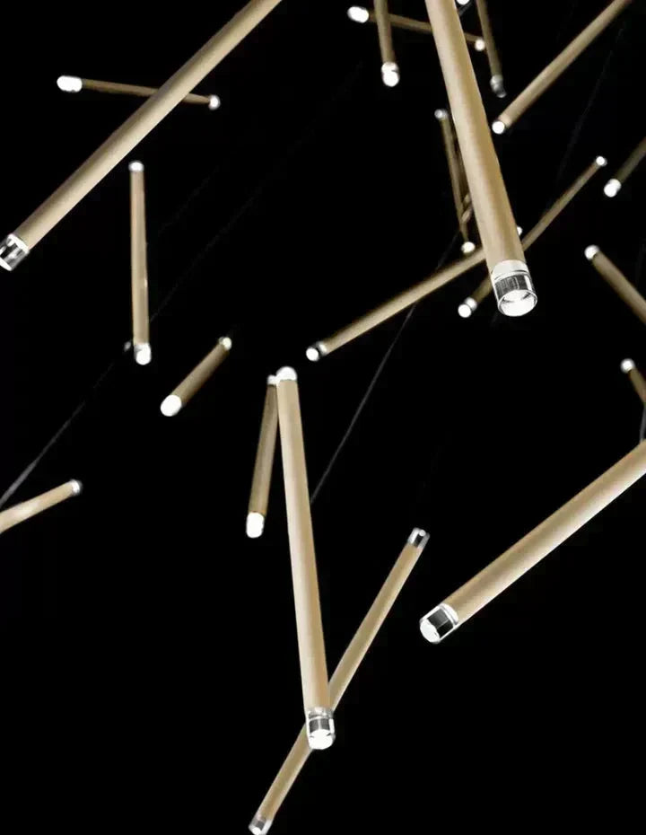 Modern Italian Creative Art Sticks Ceiling Chandelier for Living Room / staircase / hotel Lobby