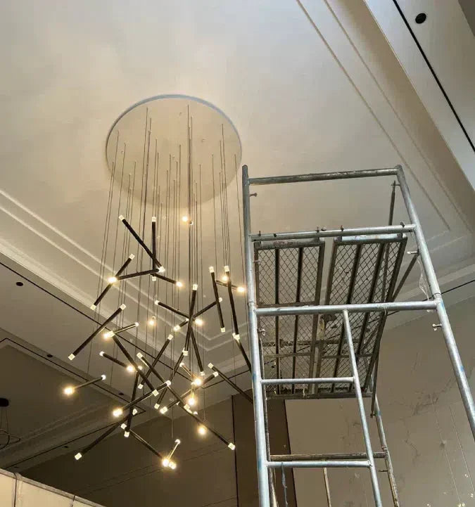 Modern Italian Creative Art Sticks Ceiling Chandelier for Living Room / staircase / hotel Lobby