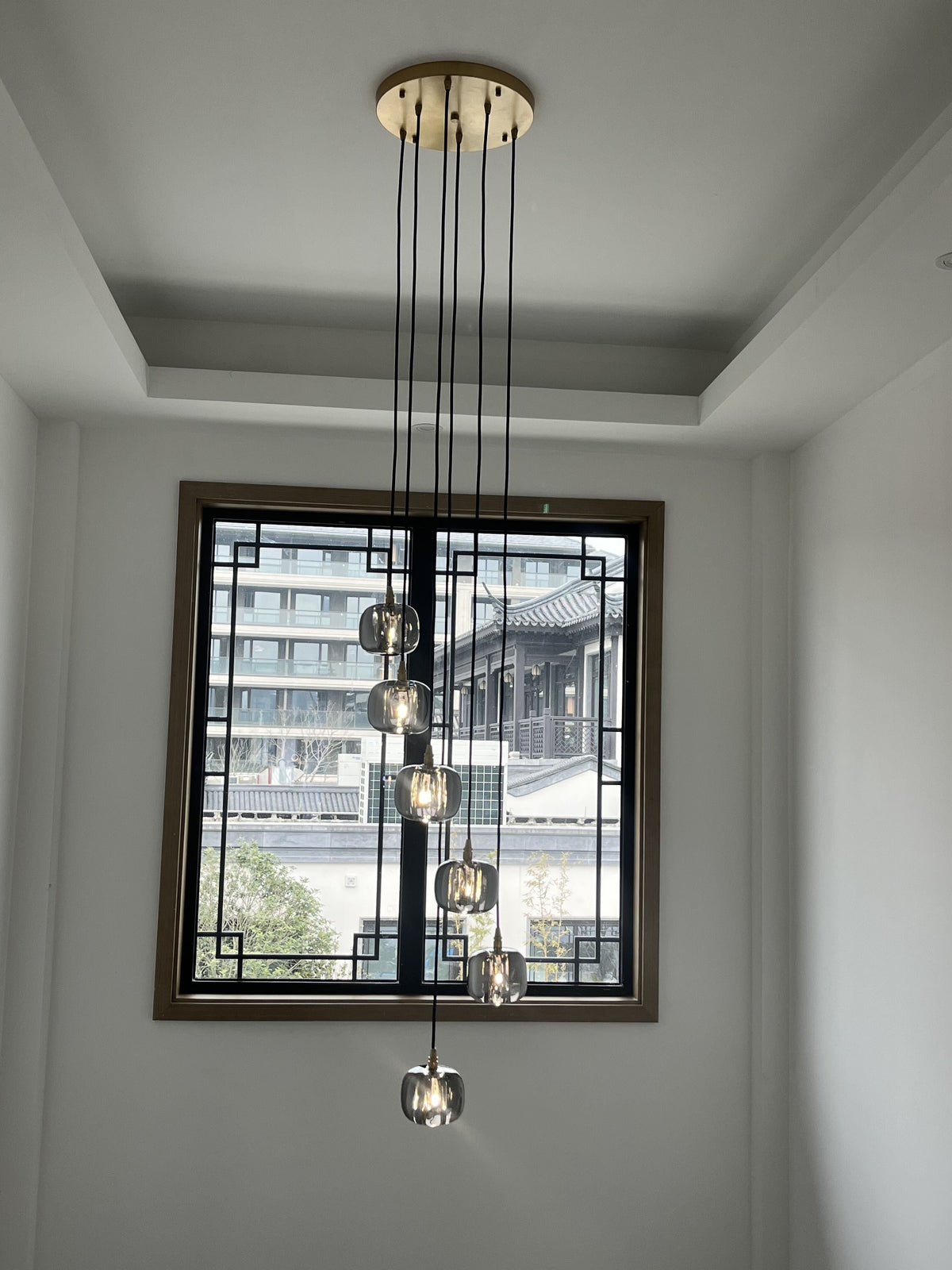 Post-Modern Extra-Long Pendant Light Fixtures for Staircase / high-Ceiling Space / foyer