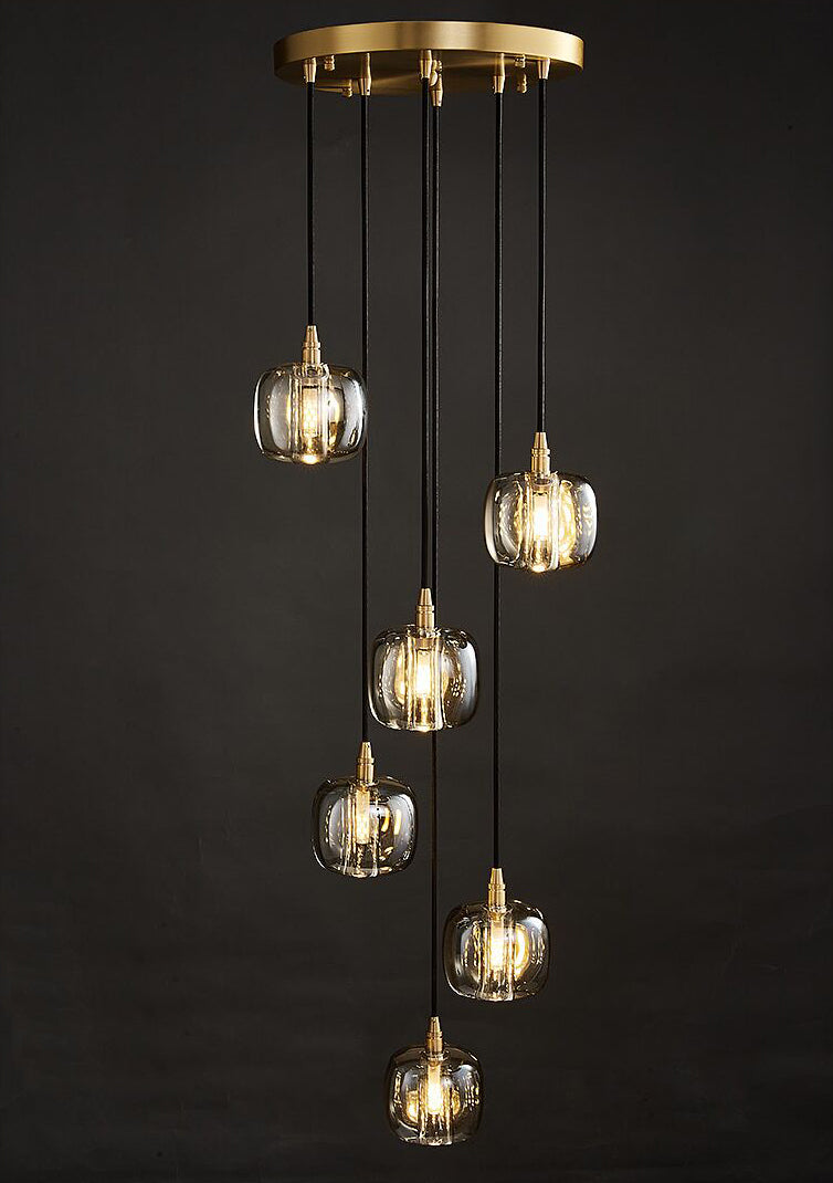 Post-Modern Extra-Long Pendant Light Fixtures for Staircase / high-Ceiling Space / foyer
