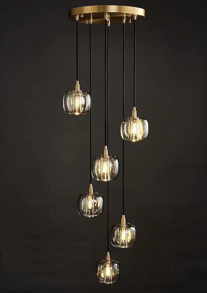 Post-Modern Extra-Long Pendant Light Fixtures for Staircase / high-Ceiling Space / foyer