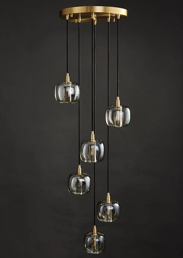 Post-Modern Extra-Long Pendant Light Fixtures for Staircase / high-Ceiling Space / foyer