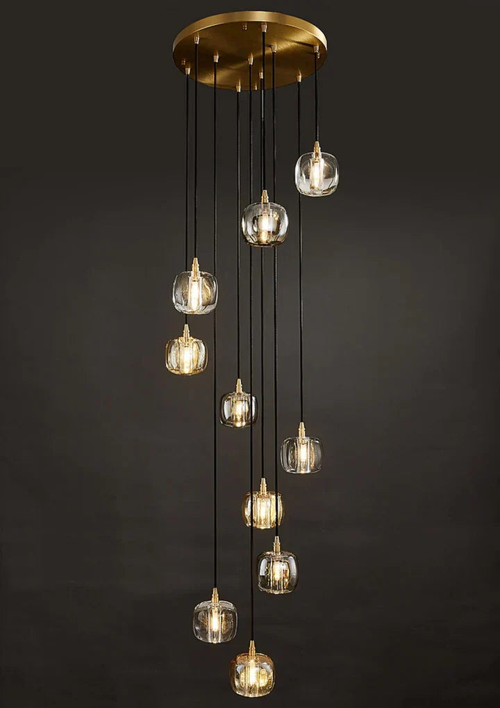 Post-Modern Extra-Long Pendant Light Fixtures for Staircase / high-Ceiling Space / foyer