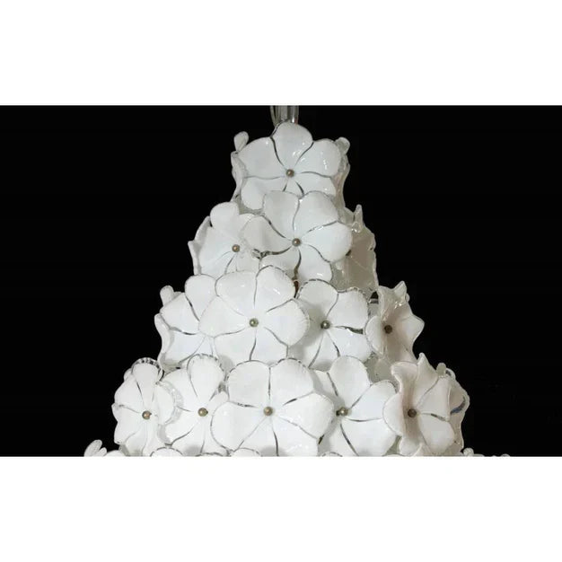 Modern Creative Extra Large Flower Glass Chandelier for Staircase / foyer / villa