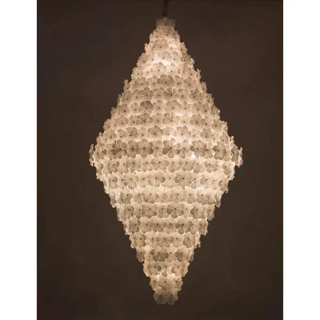 Modern Creative Extra Large Flower Glass Chandelier for Staircase / foyer / villa