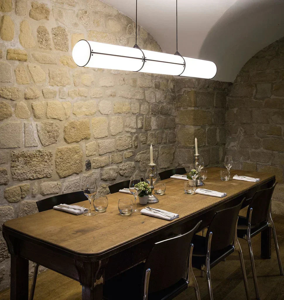 Modern Cylindrical Chandelier for Dining Room / kitchen Island