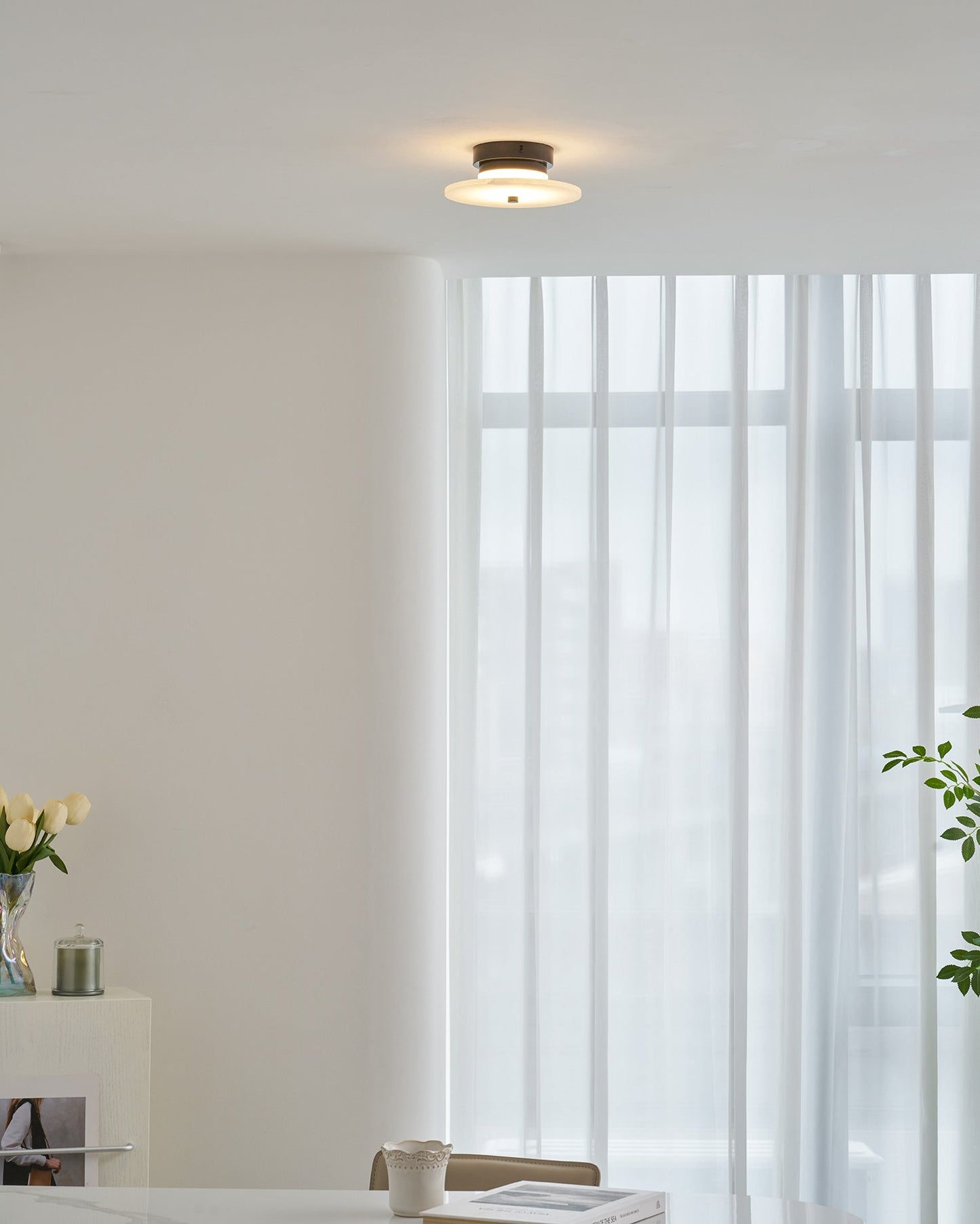 Ankeny Alabaster Ceiling Lamp - Vakkerlight